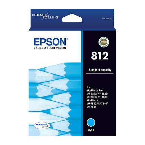 Genuine Epson 812 Cyan Ink Cartridge C13T05D292 for EPSON WF3820 WF3825 WF4830 WF4835 WF7830