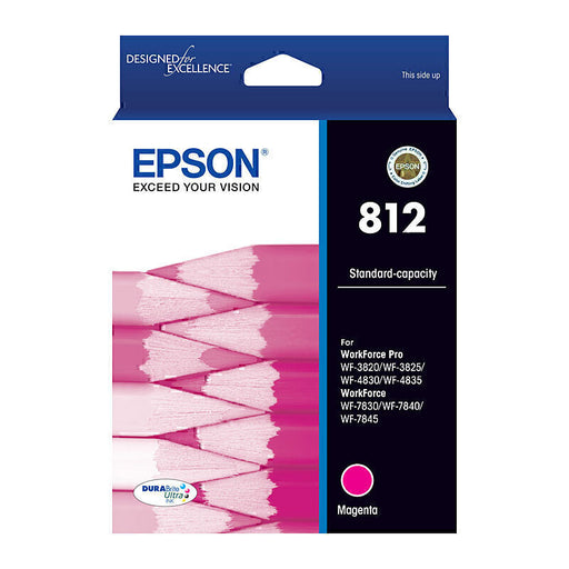 Genuine Epson 812 Magenta Ink Cartridge C13T05D392 for EPSON WF3820 WF3825 WF4830 WF4835 WF7830