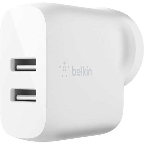 Genuine Belkin BOOST CHARGE 24 W AC Adapter USB For Smartphone Tablet PC Power Bank iPad Pro 4.80 A Output White WCD001AU1MWH