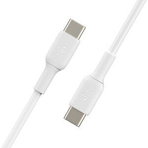Belkin 1 m USB-C Data Transfer Cable First End: Type C  Second End:  Type C  White Durability Tested 25000+ Bends