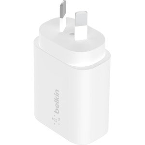 Belkin BOOST↑CHARGE 25 W AC Adapter - USB Type-C - For USB Type C Device, Tablet PC, Mobile Phone White