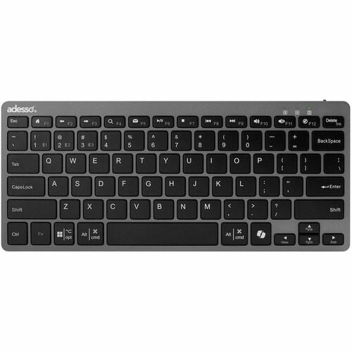 Adesso EasyTouch 7000 Keyboard - Wireless Connectivity - English (US) - Scissors Keyswitch - Bluetooth - 5 - 9.14 m - 78 Key(s) - CoPilot, My Computer, Back, Forward, Search, Email, Play/Pause, Stop