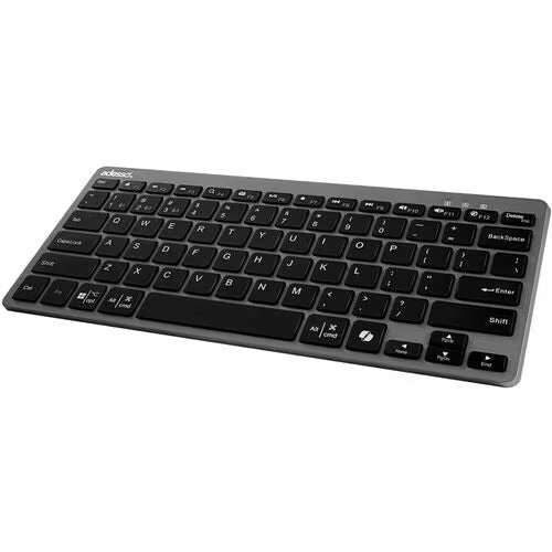 Adesso EasyTouch 7000 Keyboard - Wireless Connectivity - English (US) - Scissors Keyswitch - Bluetooth - 5 - 9.14 m - 78 Key(s) - CoPilot, My Computer, Back, Forward, Search, Email, Play/Pause, Stop