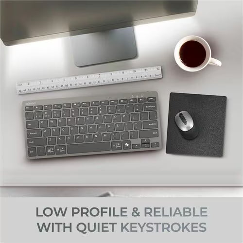 Adesso EasyTouch 7000 Keyboard - Wireless Connectivity - English (US) - Scissors Keyswitch - Bluetooth - 5 - 9.14 m - 78 Key(s) - CoPilot, My Computer, Back, Forward, Search, Email, Play/Pause, Stop