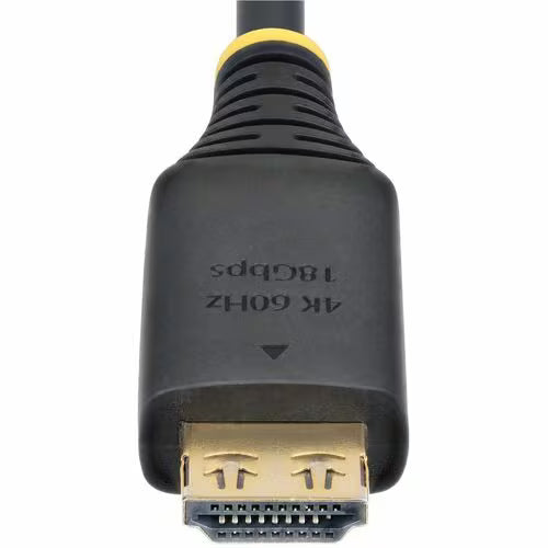 StarTech 8ft 2.4M High Speed HDMI Cable with Gripping Connectors, 4K 60Hz/1440p 144Hz, 18Gbps, UHD HDMI 2.0 Cord, TPE Jacket - High Speed HDMI Cable w/gripping connectors