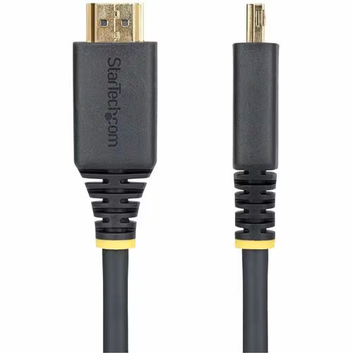 StarTech 8ft 2.4M High Speed HDMI Cable with Gripping Connectors, 4K 60Hz/1440p 144Hz, 18Gbps, UHD HDMI 2.0 Cord, TPE Jacket - High Speed HDMI Cable w/gripping connectors