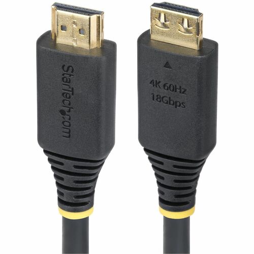 StarTech 8ft 2.4M High Speed HDMI Cable with Gripping Connectors, 4K 60Hz/1440p 144Hz, 18Gbps, UHD HDMI 2.0 Cord, TPE Jacket - High Speed HDMI Cable w/gripping connectors