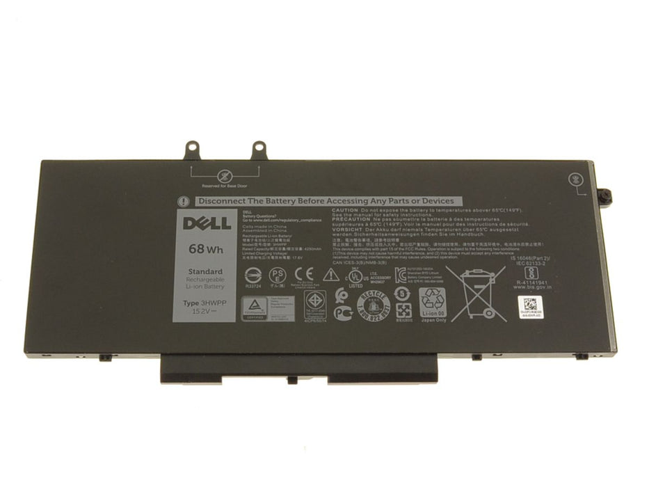 Dell Latitude 5510 5511 5501 5410 Laptop battery 68W 15.2V Replacement Laptop Battery Type B 3HWPP