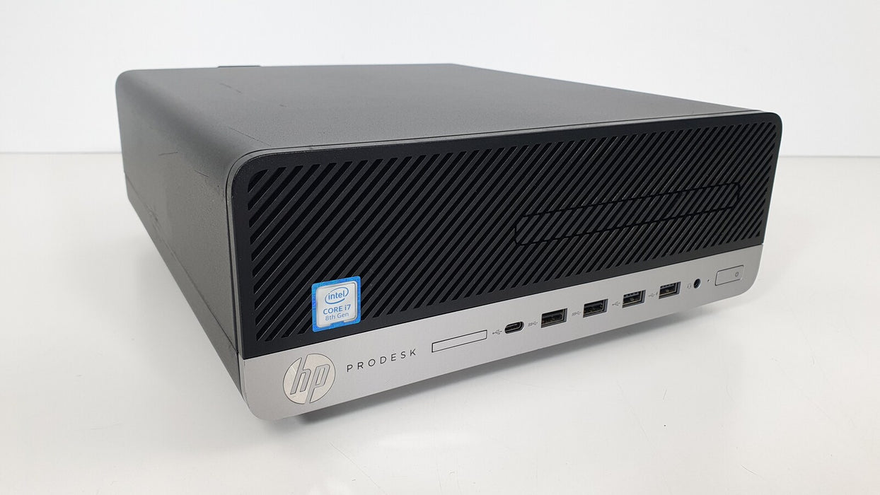 Used HP ProDesk 600 G4 SFF PC i3-8100 3.60Hz CPU 12GB DDR4 Ram 500GB SSD 1TB HDD Win11 Pro Edu