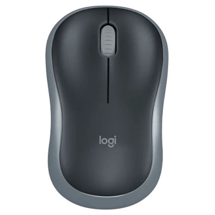 Logitech M185 Mouse Radio Frequency USB Optical Grey Wireless 2.40 GHz Symmetrical