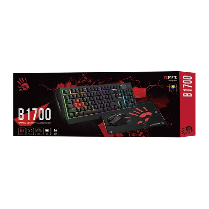 Bloody B1700 Gaming Desktop Combo - Keyboard / Mouse / Mousepad