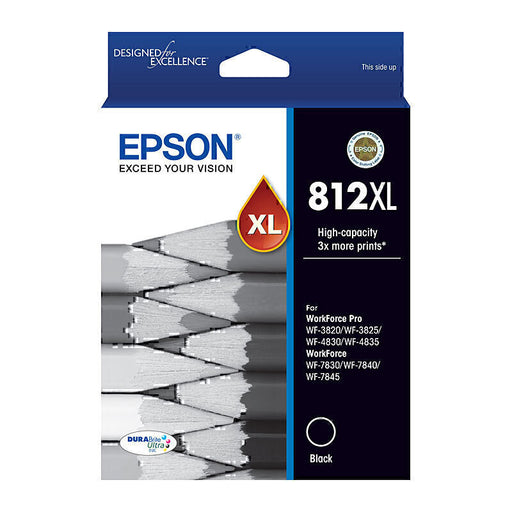 Epson 812XL Black Ink Cartridge C13T05E192 for EPSON WF3820 WF3825 WF4830 WF4835 WF7830