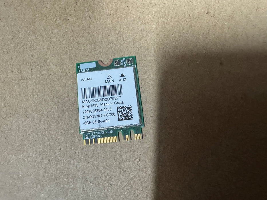 Dell XPS 15 9560 Laptop WIfi Card