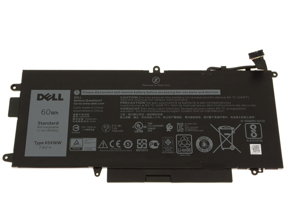 Dell Latitude 5285 5289 7389 7390 Replacement Laptop Battery K5XWW