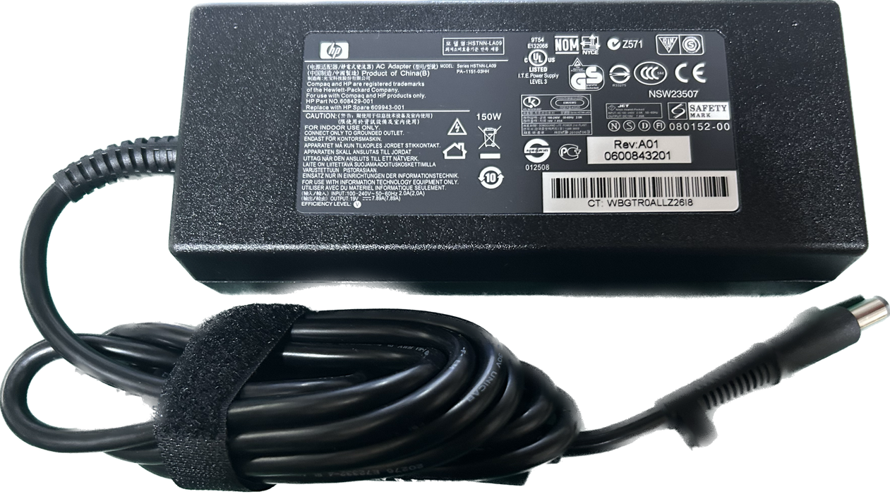 HP 608429-001 150W 19V 7.89A  Laptop Charger