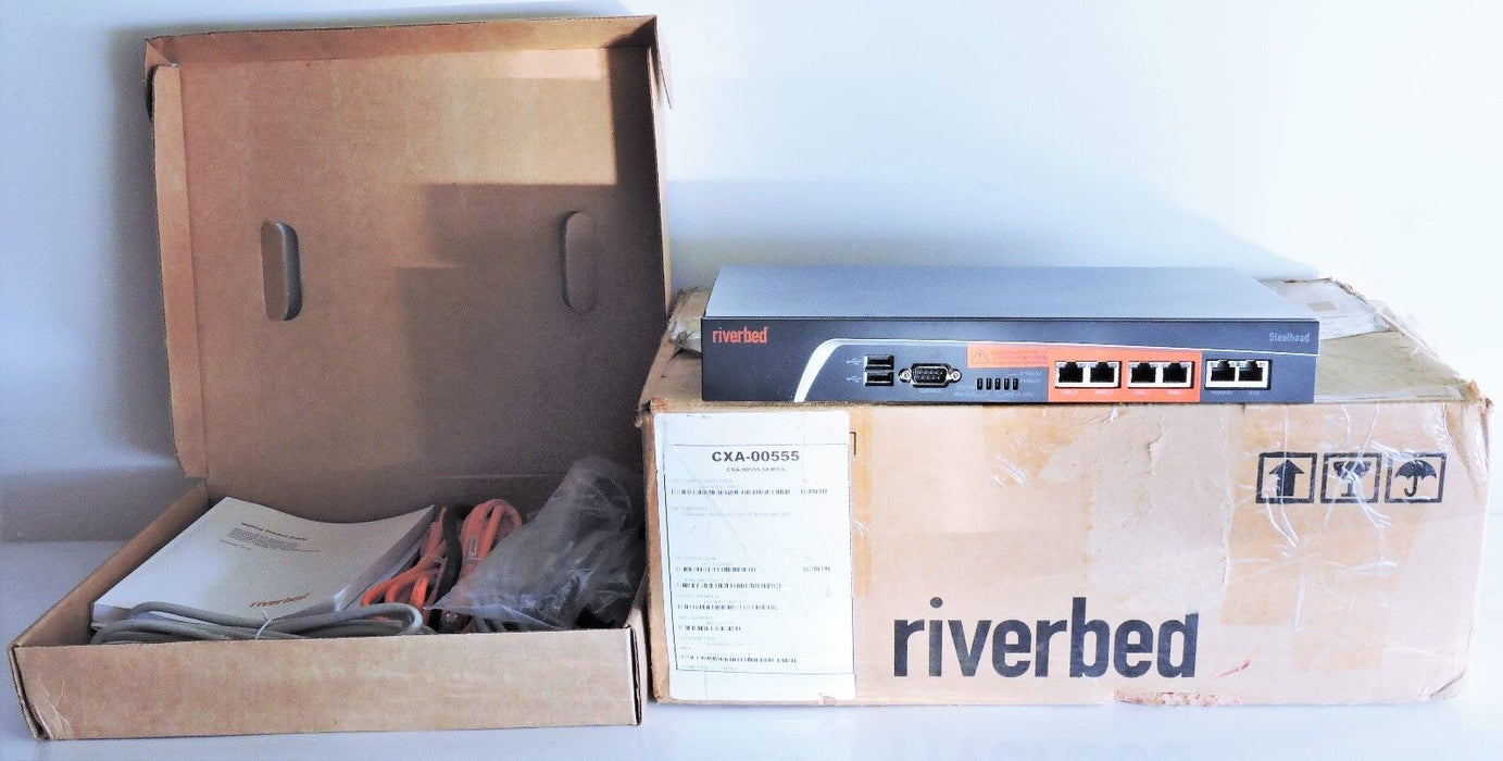 RIVERBED STEELHEAD CX-555 SERIES CXA-00555-B010 SERVER APPLIANCE NETWORKING