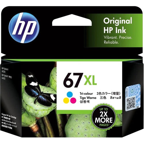 HP 67XL TRI COLOR ORIGINAL INK CARTRIDGE 3YM58AA