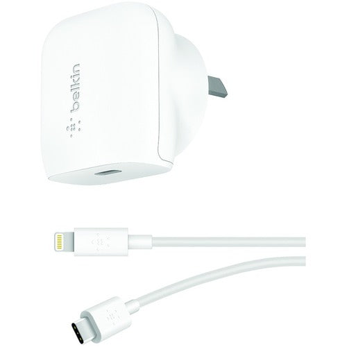 Belkin BOOST CHARGE 20 W AC Adapter USB - USB Type-C for Smartphone iPhone iPad Wireless Pen Tablet PC White