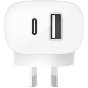 Belkin BOOST CHARGE 37 W AC Adapter USB - USB Type-C - For iPhone Smartphone Tablet PC Mobile Phone White WCB007AUWH
