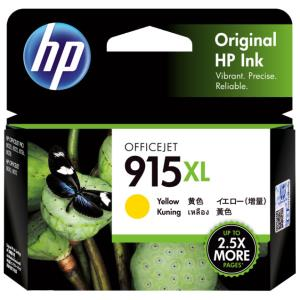 Genuine HP 915XL Yellow Original Ink Cartridge 3YM21AA 825 Pages