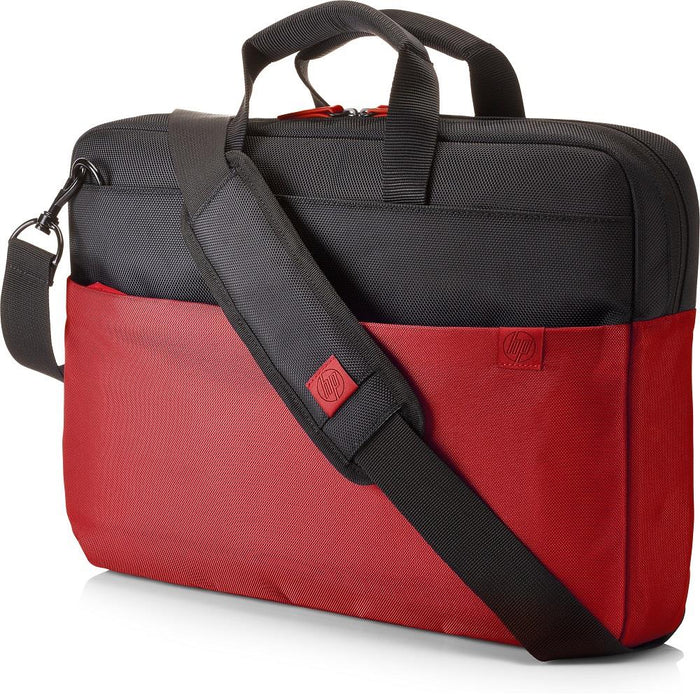 HP 9KZ15AA 15.6" Duotone BriefCase Laptop Bag in Red & Black