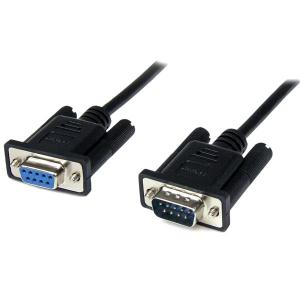 StarTech 1Meter Black DB9 RS232 Serial Null Modem Cable F/M