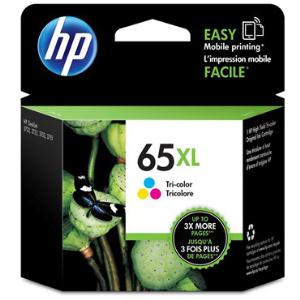 Genuine HP 65XL TRI-COLOR INK CARTRIDGE with Print Yield 300 Pages N9K03AA 