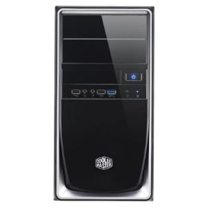 CoolerMaster ELITE 344 MATX CASE + TM 500W PSU, SILVER, USB3.0, WITH 120MM FRONT FAN