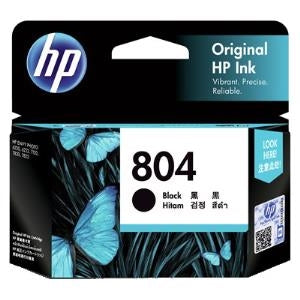 Genuine HP 804 BLACK ORIGINAL INK CARTRIDGE 200 Pages T6N10AA