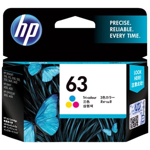HP 63 TRI-COLOR INK F6U61AA 165 PAGES