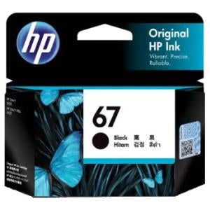 Genuine HP 67 BLACK INK CARTRIDGE 3YM56AA 120 pages
