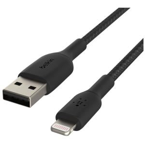 Belkin BOOST CHARGE LIGHTNING TO USB-A BRAIDED CABLE 2M BLACK