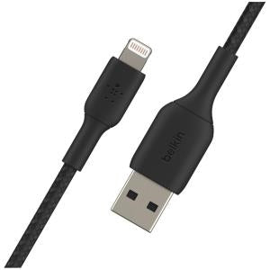Belkin BOOST CHARGE LIGHTNING TO USB-A BRAIDED CABLE 2M BLACK