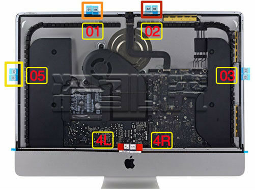 Genuine iMac 21" A1418 LCD Screen Adhesive Stickers Tape