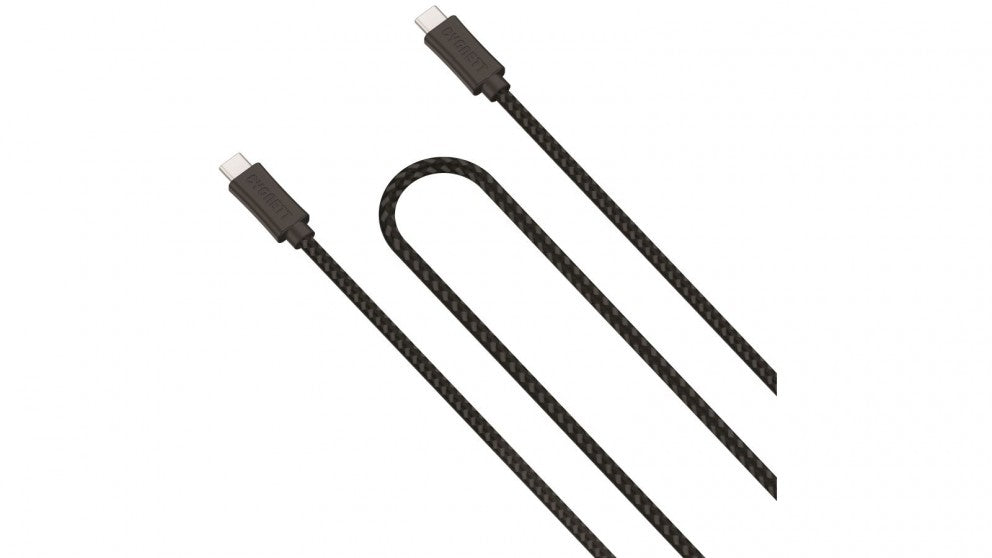 Genuine Cygnett LightSpeed 1Meter 3.1Gen2 USB-C to USB-C Braided Cable in Black CY2044PCTYC
