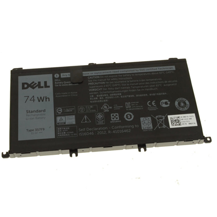 Dell Inspiron 15 7559 7566 7567 7759 7557 74Wh 11.1V Laptop Battery 357F9