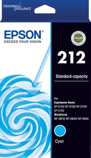 Genuine Epson 212 Ink Cartridge Cyan C13T02R292