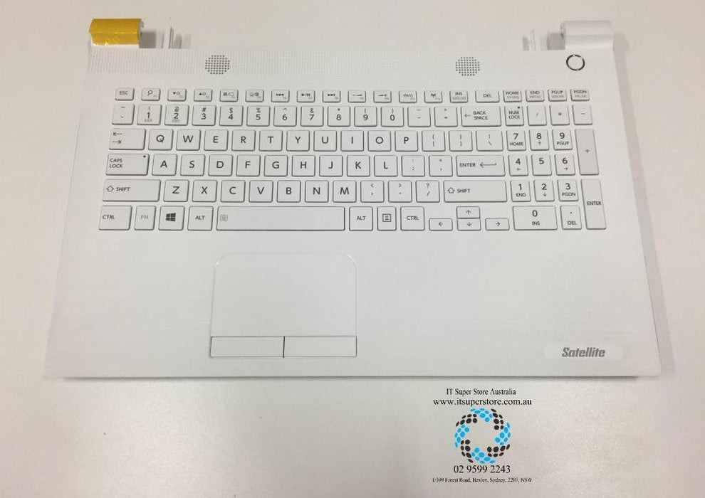Genuine Toshiba Satellite A000389020 White Keyboard with Top Cover
