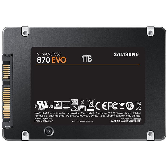Samsung 870 EVO 1TB 2.5" SSD SATA Internal Solid State Drive MZ-77E1T0BW