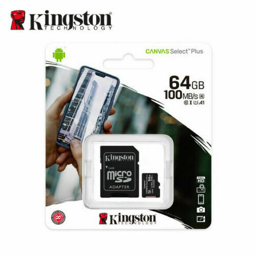 Kingston 64GB microSDXC Class 10 UHS-I 45R Flash Card