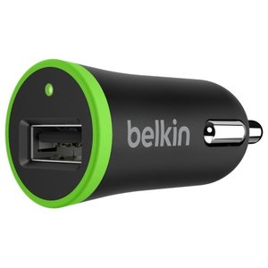 Genuine Belkin Single micro car charger with lightning Connector for Apple iPhone iPad in Black