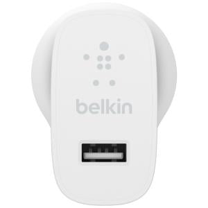 BELKIN SINGLE PORT 12W USB-A HOME WALL CHARGER WCA002AUWH