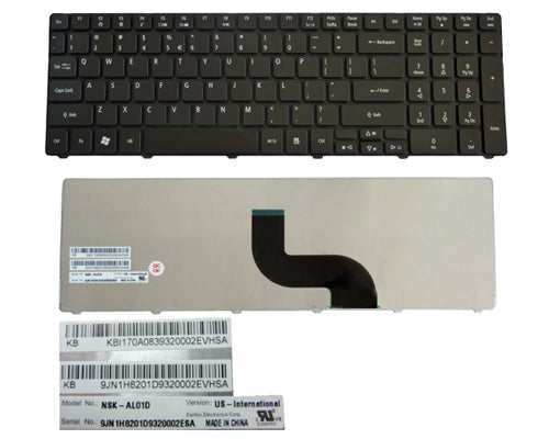 Acer Aspire 5810 5740 5536 5738 5742 5750 5750G 5738Z Series Laptop Keyboard Black PK130C91100