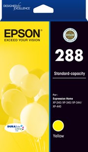 Epson 288 Std Capacity DURABrite Ultra Yellow ink, XP-240, XP-340, XP-344, XP-440 C13T305492