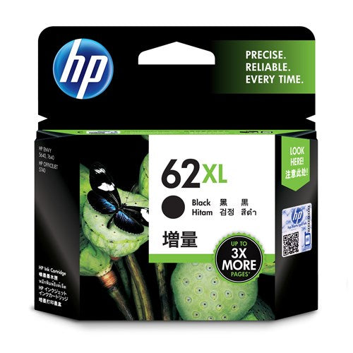 HP 62XL BLACK INK CARTRIDGE 600 Pages C2P05AA