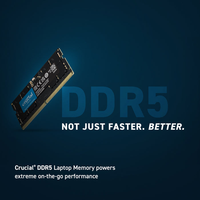 Crucial 16GB DDR5 4800MHZ SODIMM Laptop Memory CT16G48C40S5