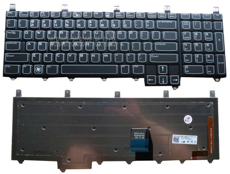 Dell Alienware M17X R2 M18X Series Laptop Keyboard  0DR160