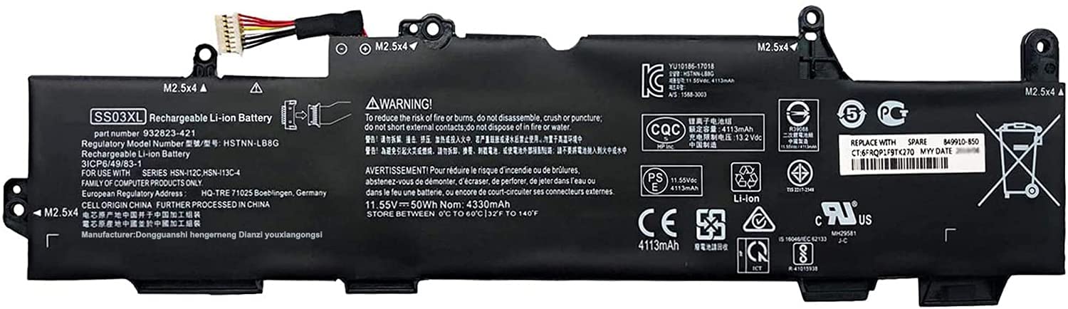 Batterie pour HP EliteBook 840 G1 50Wh 11.1V