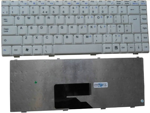 Fujitsu V2030 V3515 V2035 V2055 V3515 Laptop Keyboard White