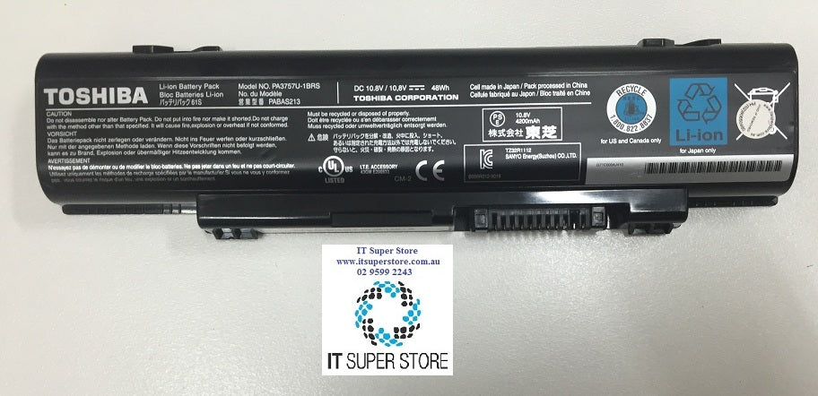 Toshiba F60 F750 Series Replacement Laptop Battery PA3757U-1BRS